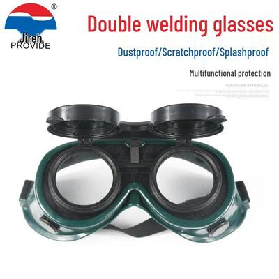 Yile Doppelschwenk-Schweißbrille mit schützenden Doppelschichtgläsern