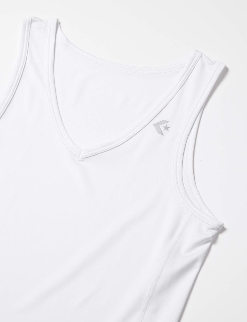 Converse Undershirt Basketball Stretch Sweat Absorbent Quick Drying Training Support Inner Shirt CB251702 White L Match/Practice Men's