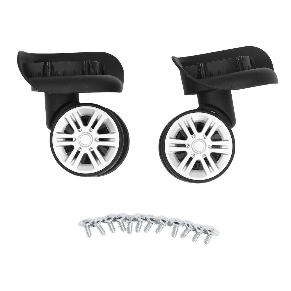 

1 Pair Durable ABS Luggage Case Wheels Mute Swivel Double Row Universal Wheel Replacement Luggage Wheel Spare Part Travel Cases чорний