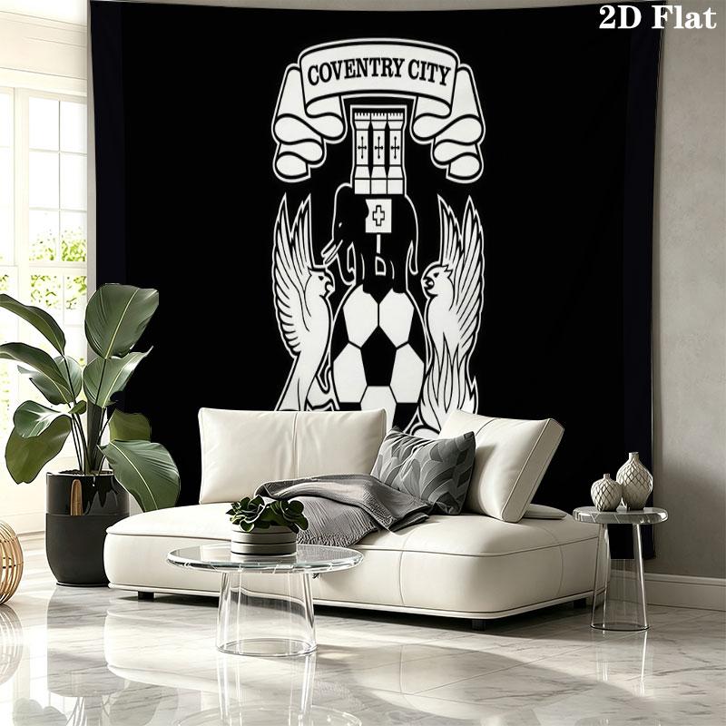 Coventry City FC Wall tapestry, aesthetic printed fabric blanket, suitable for bedroom, living room, and home decor.