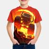 3D Print Cartoon Big-Wheel Car T-Shirt for Boys Car Lover Outdoor Kids Clothes Summer Short Sleeve Boy Clothing Child Top