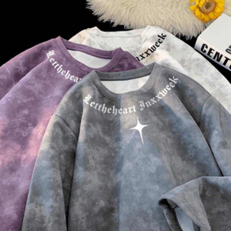 

Men s Round Neck Loose Fit Pullover Hoodie, Spring/Autumn 2025 Trend Medium темно-сірий