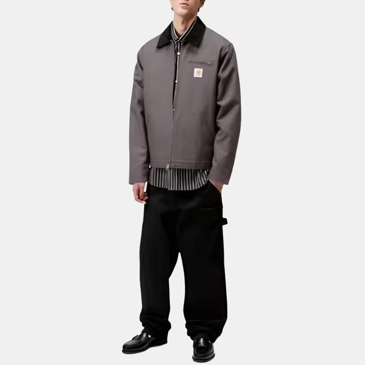 Carhartt WIP FW25 Detroit Jacket Classic Zip Closure Long Sleeve Casual Jacket Men jackets I015264-3CL-01