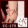 Nuovi Tatuaggi Impermeabili di Halloween Horror Cicatrice Faccia - Adesivi Trucco Opachi per Feste Festival