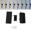  Electronic Cabinet Lock Kit Digital Touch Keypad Lock Password Entry Keyless Security Lock for Wardrobe Cabinet Sauna Center ABS Stainless Steel 180g