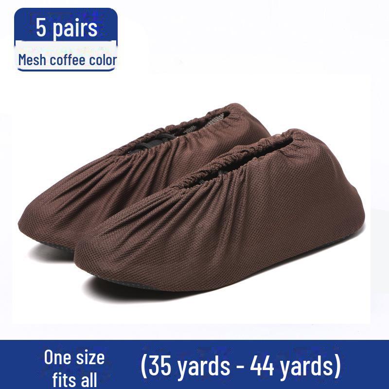 Durable Non-Slip Flannel Shoe Covers for Reusable Indoor Use - Ideal for Kids, Guests, and Students