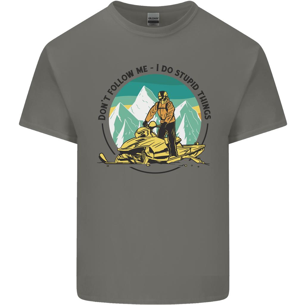 Snowmobile Dont Follow Me Funny Unisexs Light Cotton TShirt