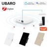 US Standard Zigbee Smart Glass Switch with Alexa Voice Control, App Support, and Customizable Single Zero Fire Switch