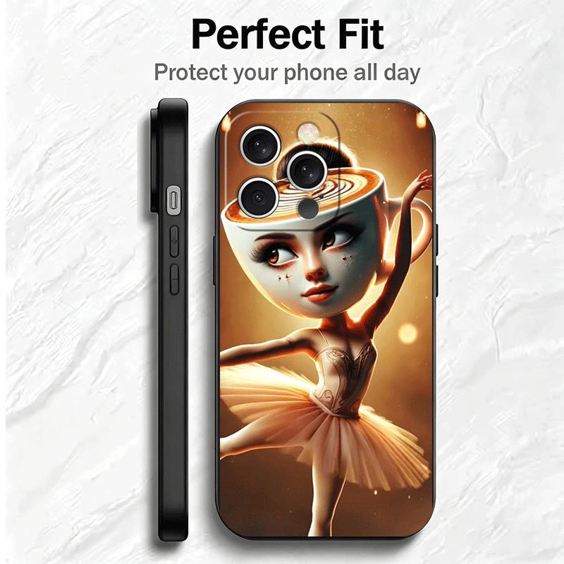 Italian Brainrot Animals Soft Phone Case for iPhone 16 16E 17 Air 15 Pro Max 14 Plus 13 Mini 11 12 7 Black Cover Back Shell