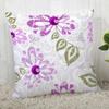 Pillowcase Flower Pattern Square  Christmas Zipper