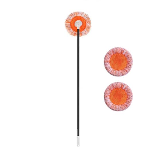 Bathroom Corner Cleaning Mop 360 Degree Rotating Stainless Steel Cleaning Mop Wet Dry Bathtub Surface Cleaning Mop
