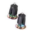 2PCS Mountain Bike Handlebar End Caps Inflatable Adjustable Plated Colorful Aluminum Alloy