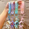 Fashion Space Astronaut Keyring Sunset Projector Light Keychain Pendant Female Couple Bag Ornament Keychains Gifts