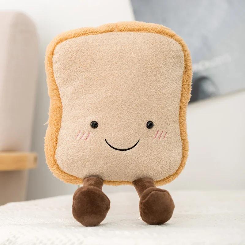 Neue kleine Cartoon-Figur Brezel Crossant Toastbrot Puppe Lebensmittel Spielzeug Gefüllte Plüsch Dekor Geburtstag Giftsids Geschenk Sofa Zimmer
