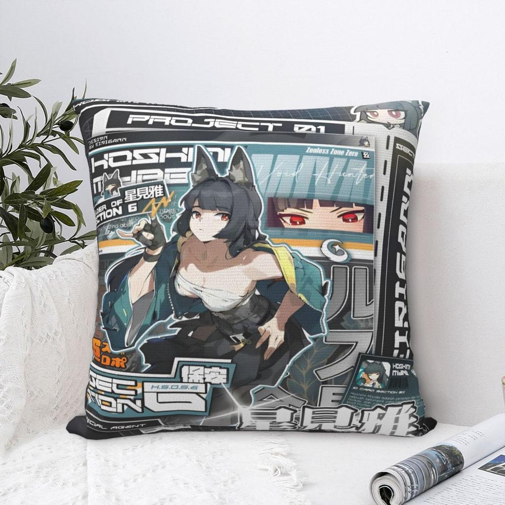 ZZZ Deadly Assault Ellen Nicole Miyabi Pillowcases Product Printed Cushion Cover Zenless Zone Zero Pillow Covers Multi Size