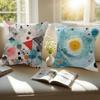 Modern Abstract Watercolor   Personalized Pillow Cover Kids Bedroom Wild Party Decor Pillowcase Kid Birthday Shower Gift