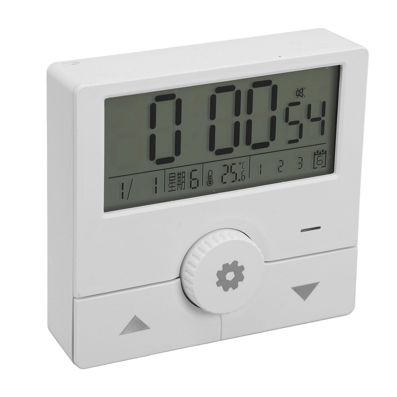 LED Electronic Clock Time Date Week Temperature Alarm Digital Alarm Clock for Living Room   Bedroom