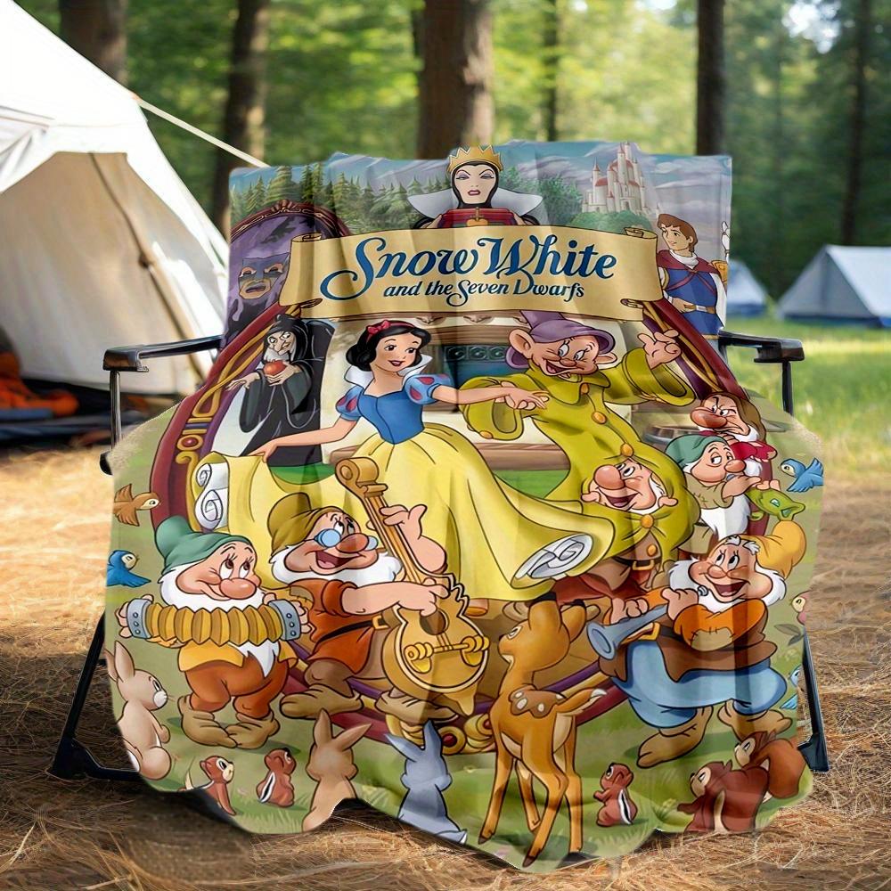 1pc, Disney Snow White and the Seven Dwarfs Blanket Soft Throw for Outdoor, Gift Idea, Living Room, Travel, Camping