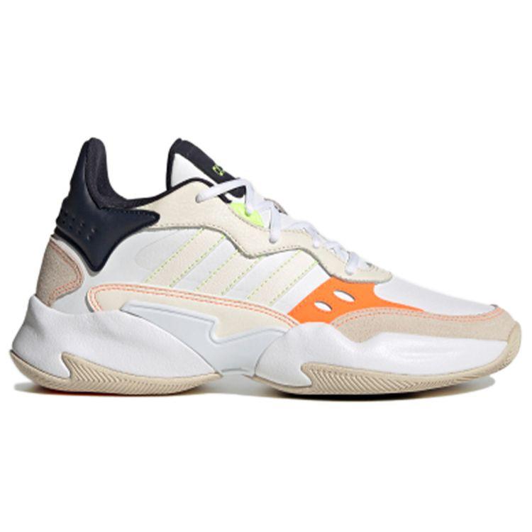 Adidas Neo Streetsport 2.0 Round Toe Breathable Low Top Basketball Shoes Men Sneakers Off-White Orange FX9612