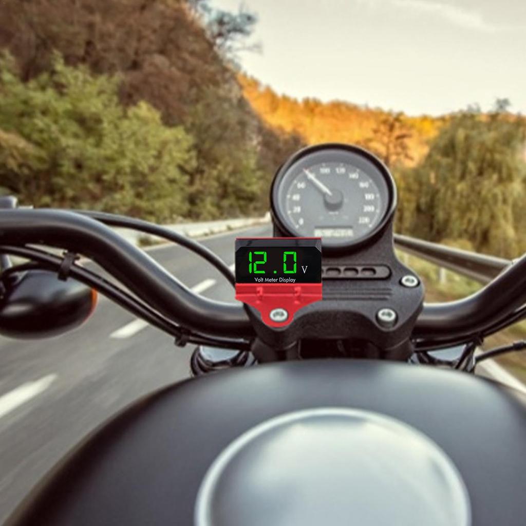 Auto Meter Voltmeter, Digital Voltmeter Gauge for Car | Digital Display Voltmeter Head Bracket