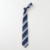[Ojie] Men's Linen Tie, Silk Blend, Regimental Stripe, Business Tie, Made in Japan, Stylish, SpringSummer