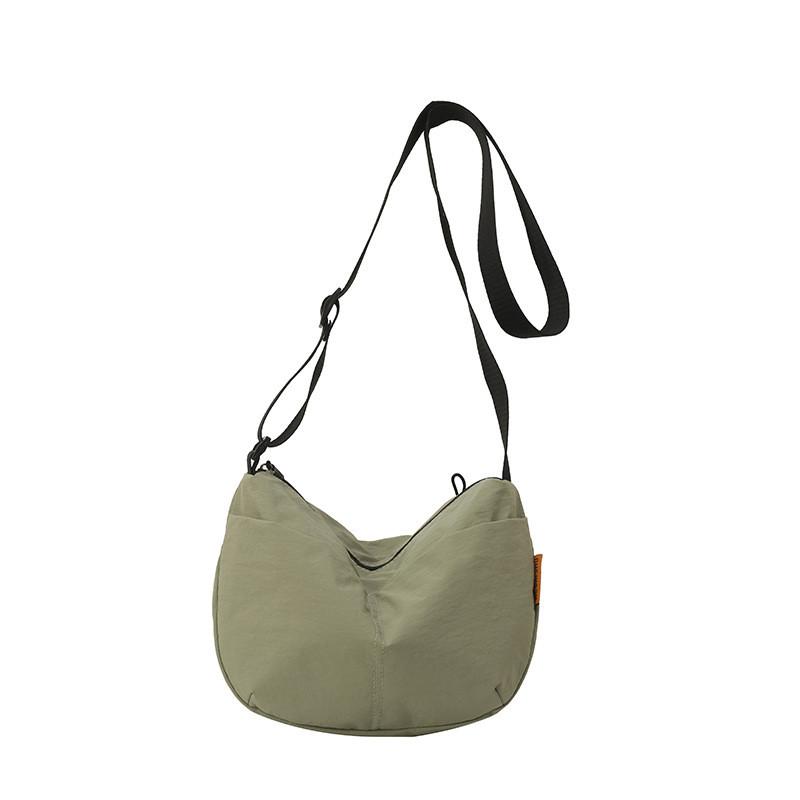 Nylon Casual Crossbody Bag For Women With Zipper Closure And Internal Pocket