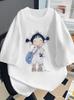 Women's T-shirt WithFunny Sunflower Illustration Casual Loose T Shirt Streetwear Daily Wear Oversized Breathable Summer Top