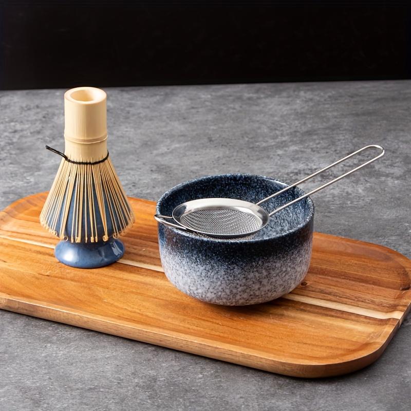 6pcs Japanese Matcha Whisk Set, 6pcs Matcha Tea Kit Included Matcha Whisk, Bowl, Sifter, Scoop, Whisk Stand, Teaspoon