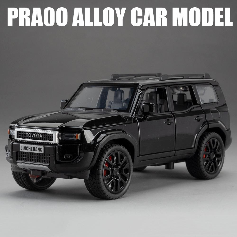 1:32 Scale RAM 1500 TRX Prado Car Model Toy Sound Light Doors Opened Pull Back Off-road Pickup Models Home Decor Decoration