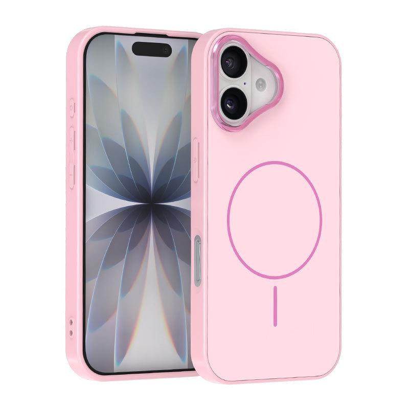 

Nordic Light Luxury Magnetic Suction iPhone 17 Pro Max Case with Crystal Lens and Large Hole – Frosted Hard Design for Apple 16. iPhone 17
