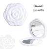 Portable Folding Rose Mirror: Compact HD Double-Sided Makeup Mirror with Flip-Top Design
