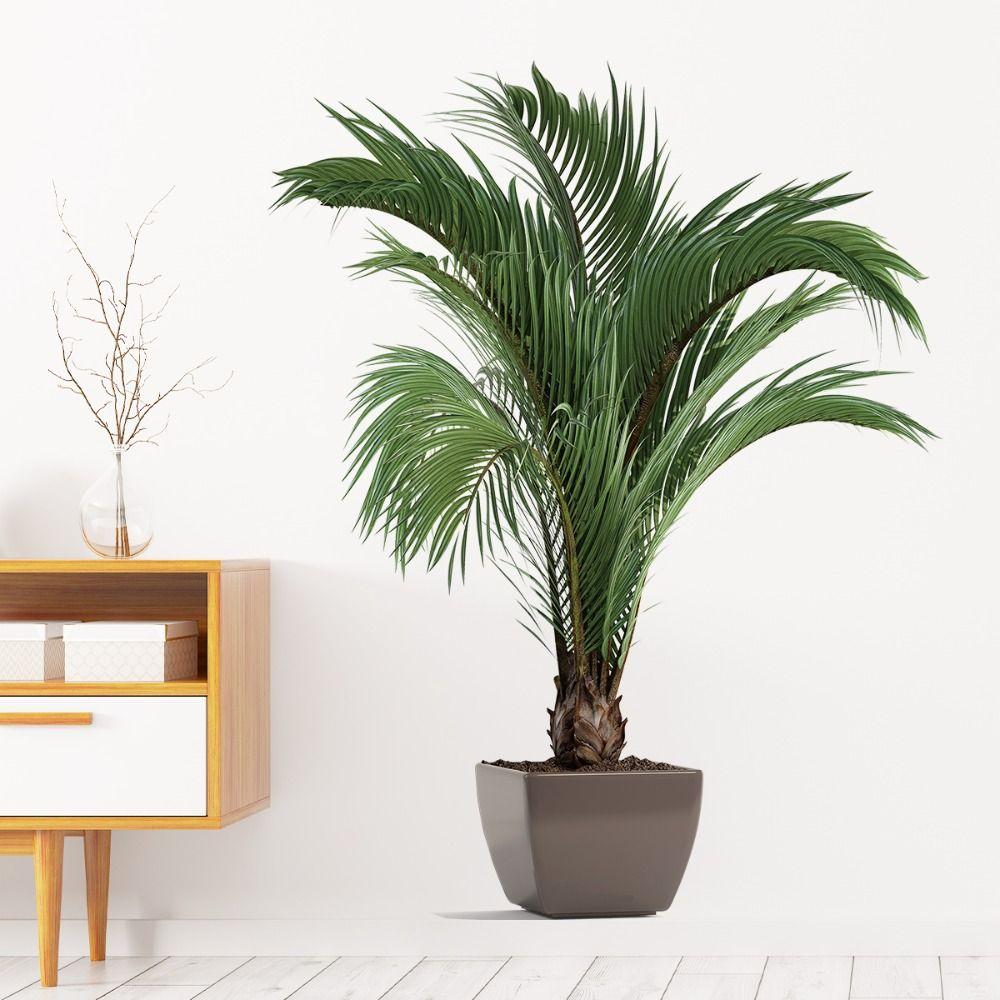 Pieced Design Green Plants Wall Stickers Removable Art Decorations Self-adhesive Wall Decor  Office