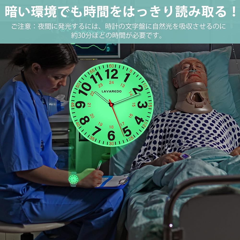 ShunkanSai Women's Analog Quartz Nurse Watch Waterproof Simple Design with Luminous Dial Fashionable Business Timepiece