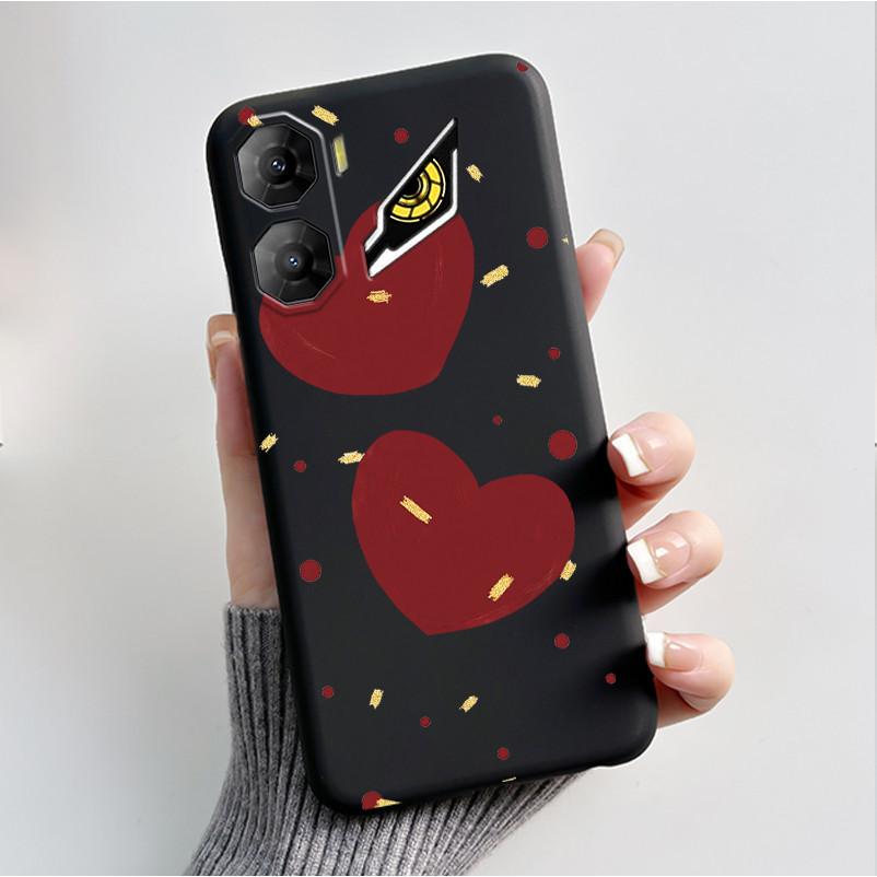 Custodia per Stampa per ZTE Nubia Neo 3 5G Fundas Capa Guscio Nero in Silicone Morbido Copertura ZTE Nubia Neo 3 GT Carina Custodia con Fiore e Cartone Animato