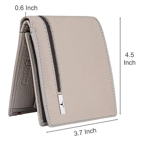 Кошелек из песочно-коричневой кожи для мужчин — фото 4