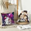 CUTE InSpectre KKotoko And KKuro  Pillow Case Pattern Printed Pillowcase For Living Room Sofa Cushion Cover