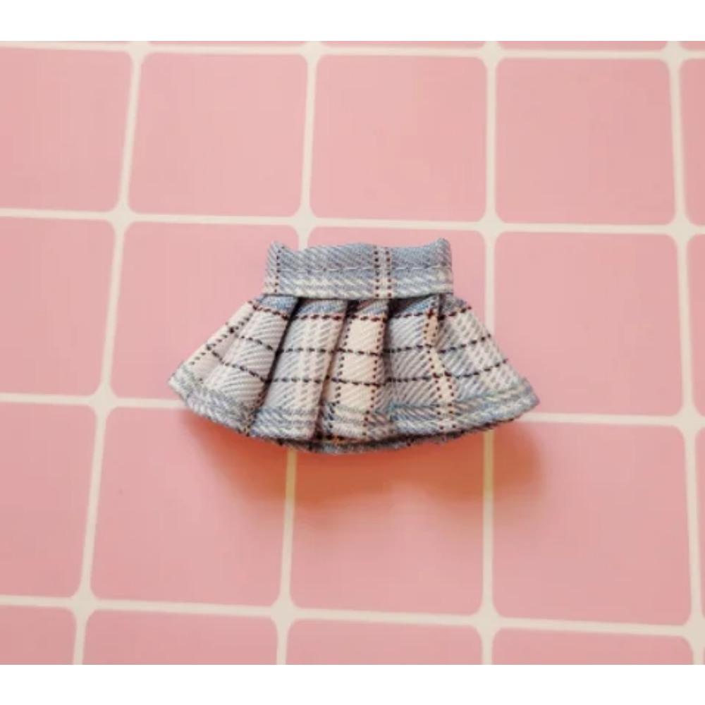 OB11 Doll Uniform Tie Shirt JK Striped Skirt Clothes School uniform, Student Set, JK Uniform, 12 points, BJD Clothing 1/12