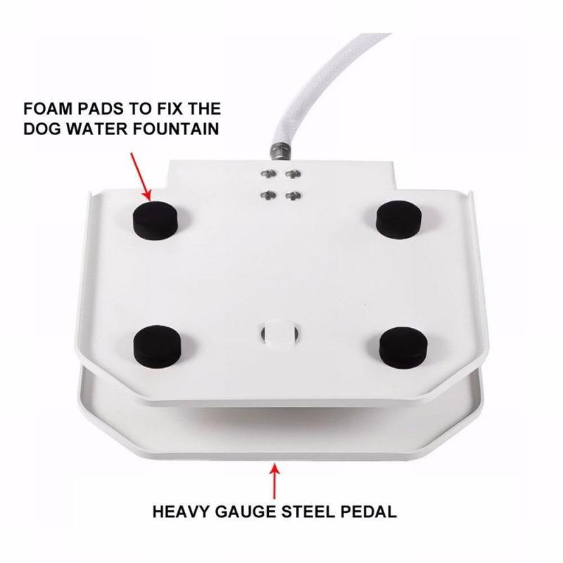 Cute Cartoon Pet Dog Cat Water Fountain Stamp On Type Automatic Drinker