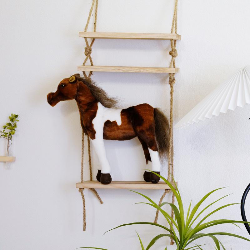 

28-70 см новая плюшевая игрушка-имитация лошади, мягкие реалистичные куклы-животные, подарок на день рождения, украшение для дома 28cm