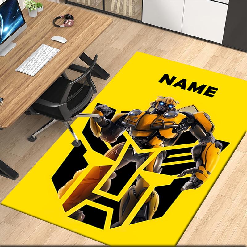 Custom Name Transformers Printed Carpet, for Office Chair Living Room Bedroom Kitchen Room Decor Gifts.