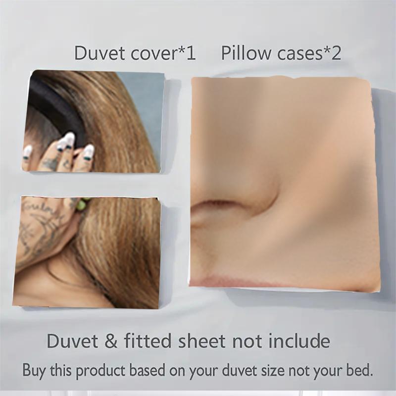 3Pcs Ariana Grande'S Artistry Bedding Sets For All Sizes New 3D Printed Bed Cover Comforter Duvet Cover Pillowcase Bedroom Decoration