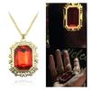 Same The Sandman Ruby Necklace Square Pendant Cos Props Birthday Christmas Gift