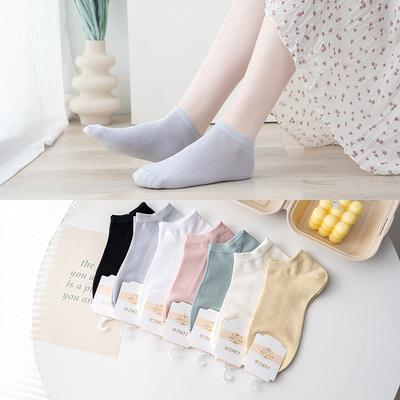 Modal Cotton, Socks For Women, Summer Invisible Boat Socks, Thin Breathable Solid Color Socks