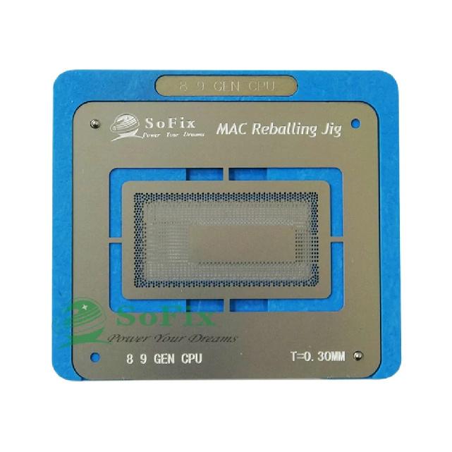 Sofix Inter M1 CPU Reballing Jig with Stencil 2013-2021 CPU BGA Reballing Kit CPU IC Chip Platform for Macbook Repair Tool