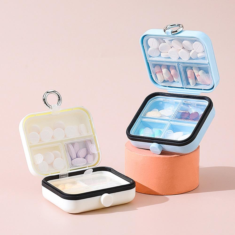 Portable Weekly Pill Box 7 Compartments Small Pill Dispenser Mini Travel Pill Organizer  Vitamins
