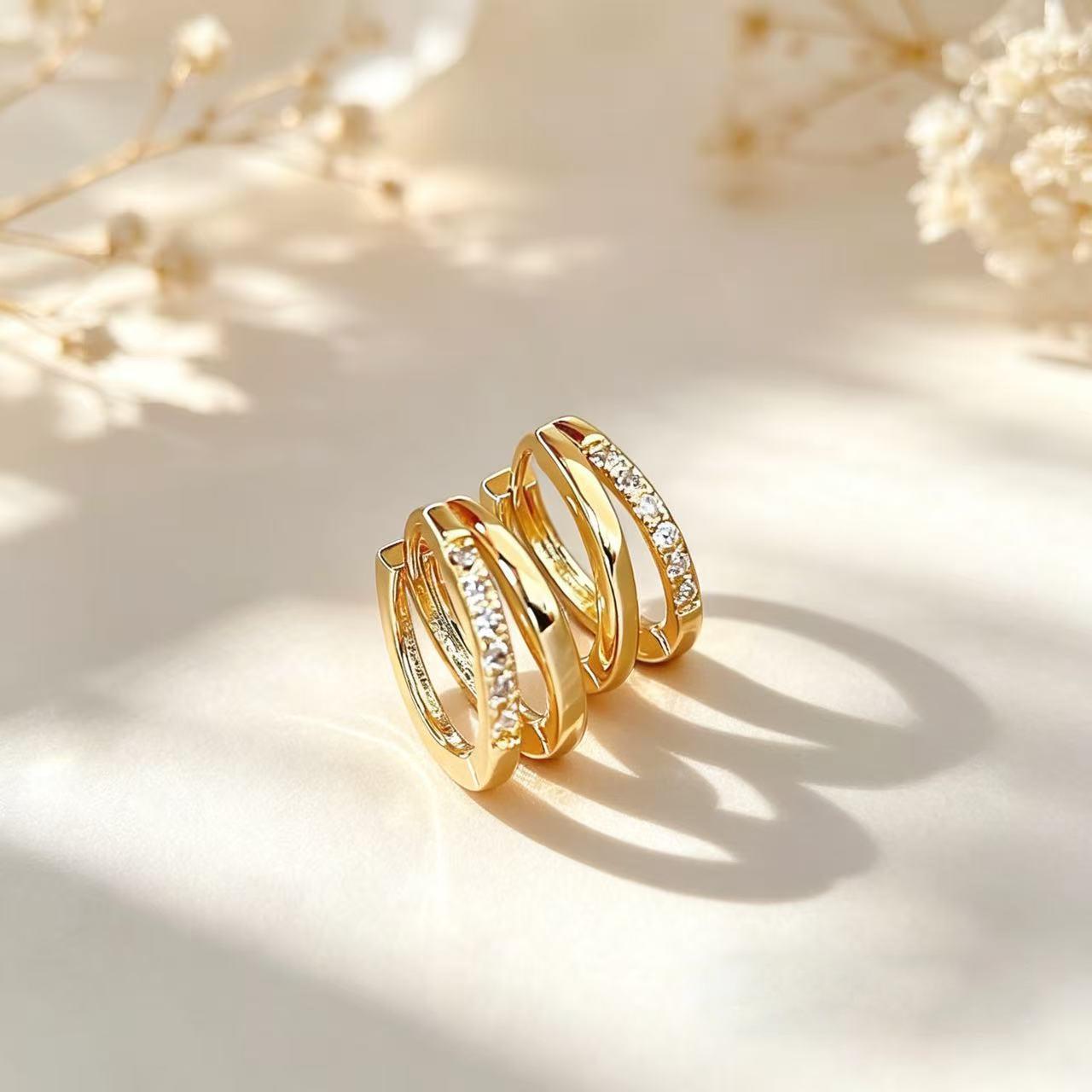 Versatile Women s Korean Style Earrings - Fashionable, Simple Ear Studs