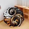 1 PC Automatic Folding Umbrella - Yin Yang Dragon Pattern, Portable & Foldable Design with 8 Ribs, Christmas Birthday Gifts