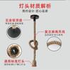 Retro Vintage Hemp Rope Pendant Light American Industrial Hanging Lamps Creative Loft Country Style Ceiling Lamps E27 Edison LED