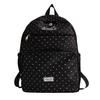 Mochila Escolar Fofa de PU com Bolso Frontal com Zíper Mochila Leve para Meninas Adolescentes Casual Diária para Viagem