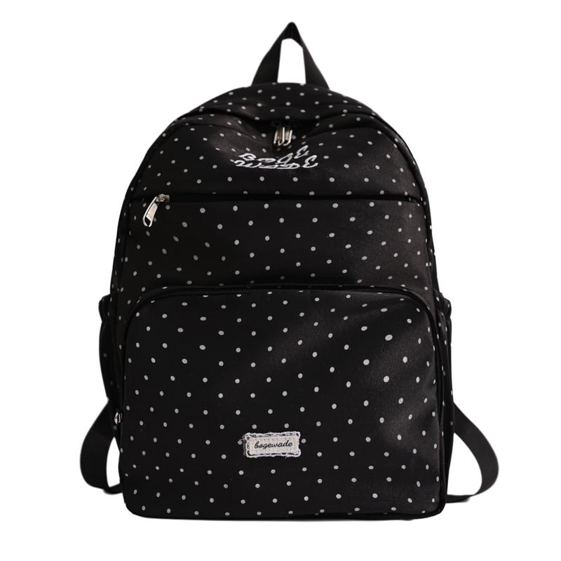 Mochila Escolar Fofa de PU com Bolso Frontal com Zíper Mochila Leve para Meninas Adolescentes Casual Diária para Viagem